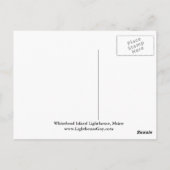 Whitehead Island Lighthouse, Maine Briefkaart (Achterkant)