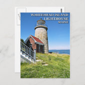 Whitehead Island Lighthouse, Maine Briefkaart (Voorkant / Achterkant)