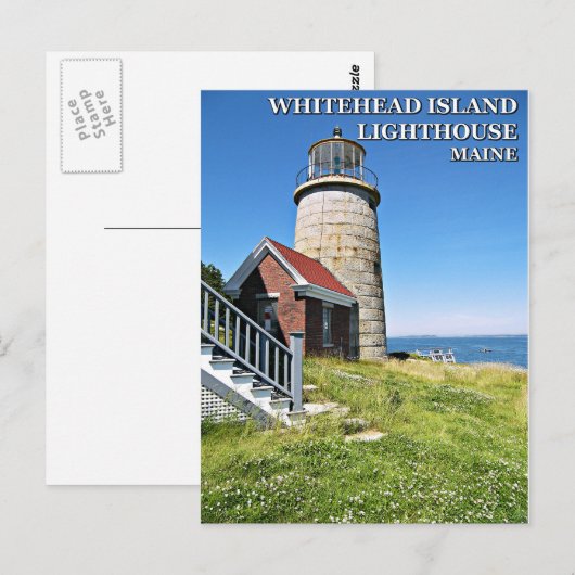 Whitehead Island Lighthouse, Maine Briefkaart (Voorkant / Achterkant)