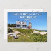 Whitehead Island Lighthouse, Maine Briefkaart (Voorkant / Achterkant)
