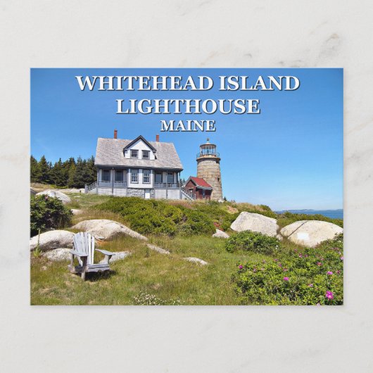 Whitehead Island Lighthouse, Maine Briefkaart (Voorkant)