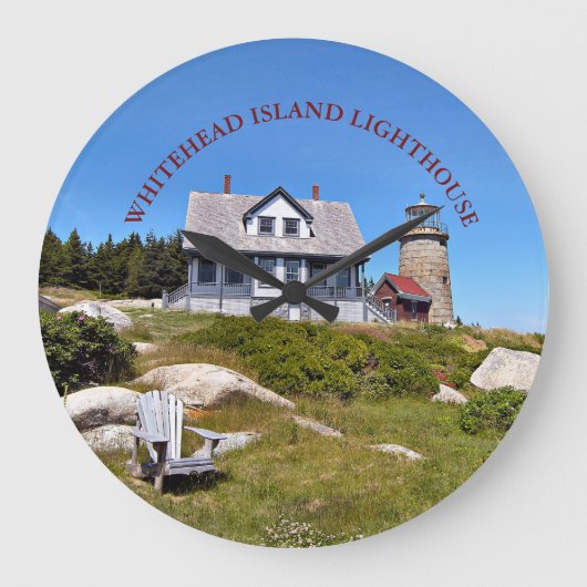 Whitehead Island Lighthouse Maine Grote Klok (Voorkant)