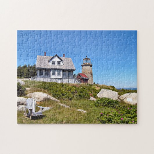 Whitehead Island Lighthouse, Maine Legpuzzel (Horizontaal)