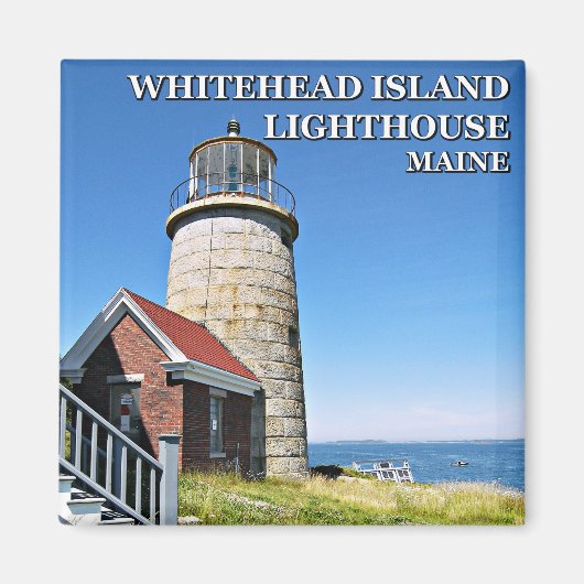 Whitehead Island Lighthouse, Maine Magnet (Voorkant)