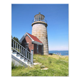 Whitehead Island Lighthouse, Maine Photo Print Foto Afdruk
