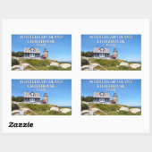 Whitehead Island Lighthouse, Maine Rechthoekige Sticker (Vel)