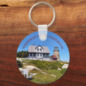 Whitehead Island Lighthouse, Maine Sleutelhanger (Voorkant)