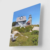 Whitehead Island Lighthouse, Maine Vierkante Klok (Hoek)