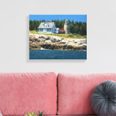 Whitehead Island Lighthouse Maine Wrapped Canvas (Insitu (Woonkamer))