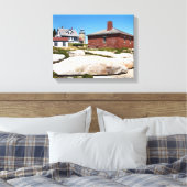 Whitehead Island Lighthouse Maine Wrapped Canvas (Insitu (Slaapkamer))