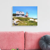 Whitehead Island Lighthouse Maine Wrapped Canvas (Insitu (Woonkamer))
