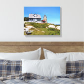 Whitehead Island Lighthouse Maine Wrapped Canvas (Insitu (Slaapkamer))