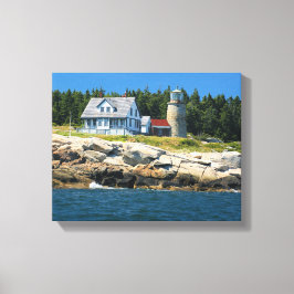 Whitehead Island Lighthouse Maine Wrapped Canvas Afdruk