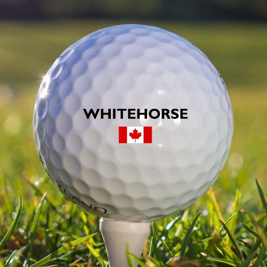 Whitehorse Canada Canadian Flag Light Color Golfballen