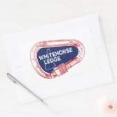 Whitehorse Ledge New Hampshire Klimkarabijnhaken Rechthoekige Sticker (Envelop)