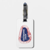 Whitehorse Ledge New Hampshire Klimmen Carabiner Bagagelabel (Achterkant verticaal)