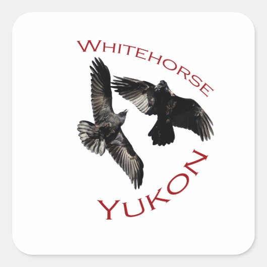 Whitehorse, Yukon Vierkante Sticker (Voorkant)