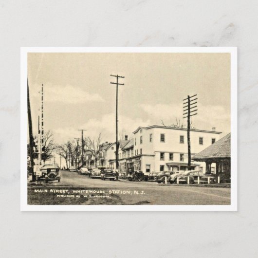 Whitehouse Station, New Jersey, Vintage Briefkaart (Voorkant)