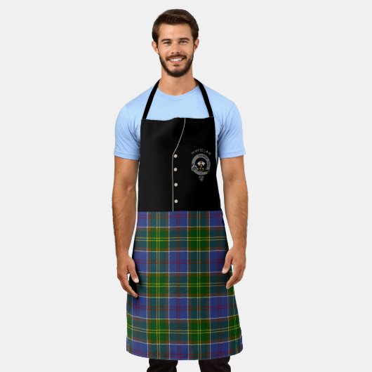 Whitelaw Clan Badge & Tartan Kilt Schort (Gedragen)