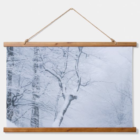 Whiteout Hangend Wandkleed (Voorkant)