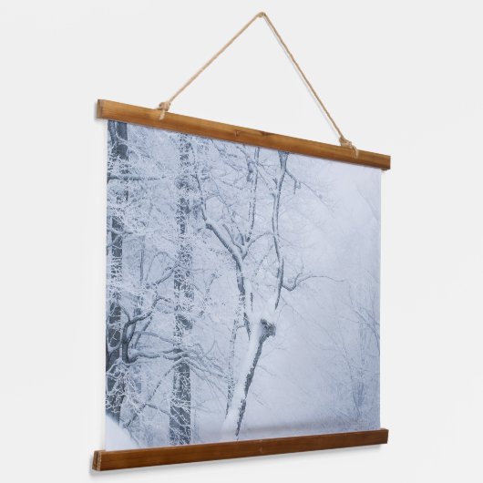 Whiteout Hangend Wandkleed (Gebogen)