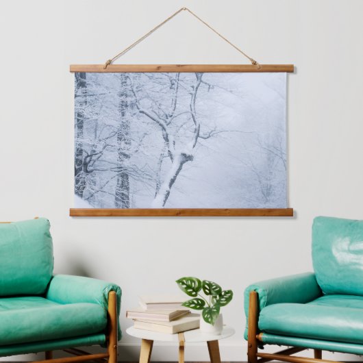 Whiteout Hangend Wandkleed (Woonkamer)