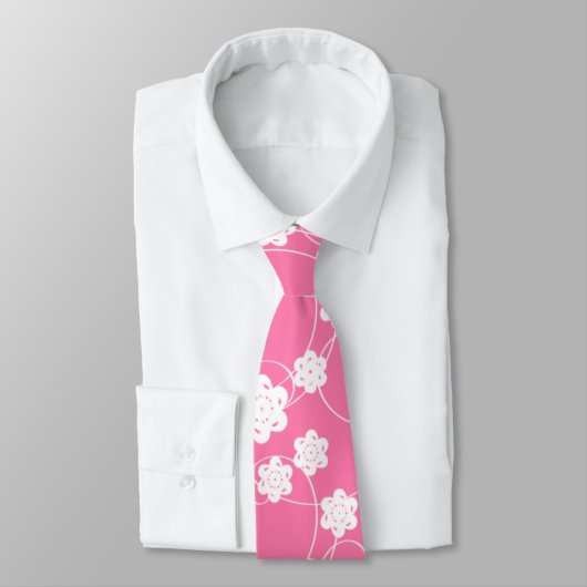 Whitepaper Bloemen op roze Stropdas (Gebonden)