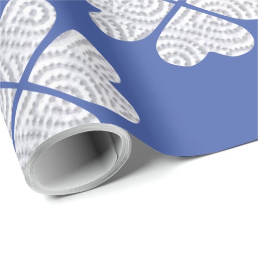 Whitepaper en blauw omslagpapier cadeaupapier (Rol Hoek)
