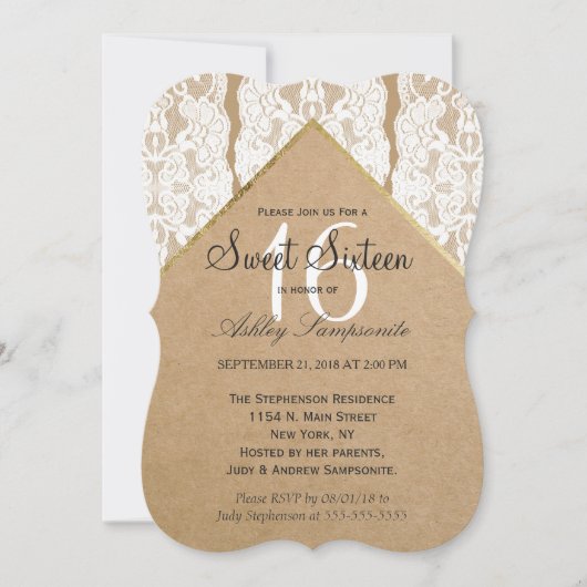 Whitepaper, Gold en gerecycleerd, voor chic & Clas Kaart (Voorkant)