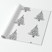 Whitepaper met minimale stijl voor kerstmis cadeaupapier (Uitgerold)