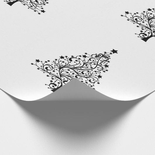 Whitepaper met minimale stijl voor kerstmis cadeaupapier (Hoek)