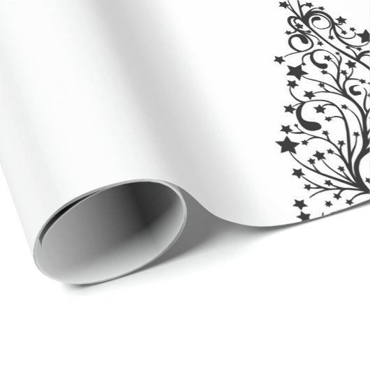 Whitepaper met minimale stijl voor kerstmis cadeaupapier (Rol Hoek)