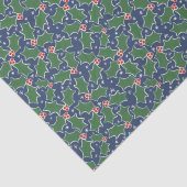 Whitepaper met rode en groene holly tissuepapier (Detail)