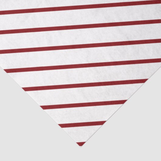 Whitepaper met rode en witte streep tissuepapier (Detail)