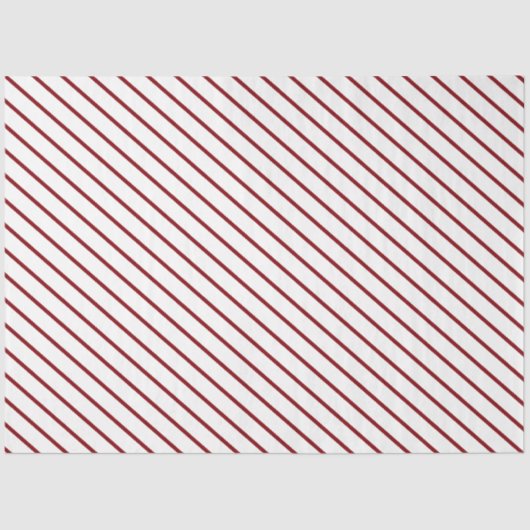Whitepaper met rode en witte streep tissuepapier (Voorkant)