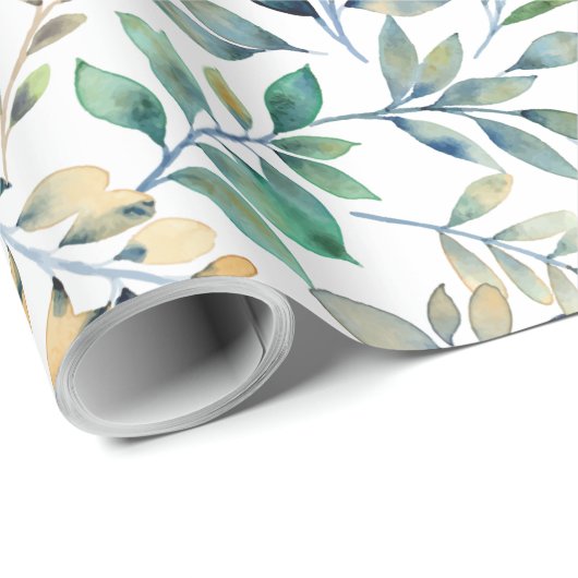 Whitepaper met Waterverf Art-omslagpapier Cadeaupapier (Rol Hoek)