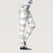 Whitepaper muziek leggings (Rechts)