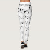 Whitepaper muziek leggings (Achterkant)