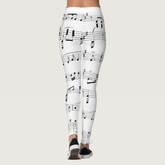 Whitepaper muziek leggings (Achterkant)
