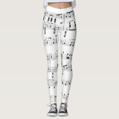 Whitepaper muziek leggings (Voorkant)