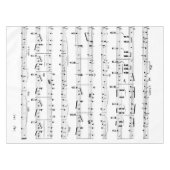 Whitepaper muziek tafelkleed (Voorkant (Horizontaal))