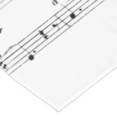 Whitepaper muziek tafelkleed (Gekanteld)