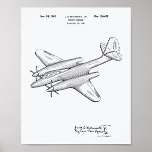 Whitepaper over de achtervolging van het vliegtuig poster