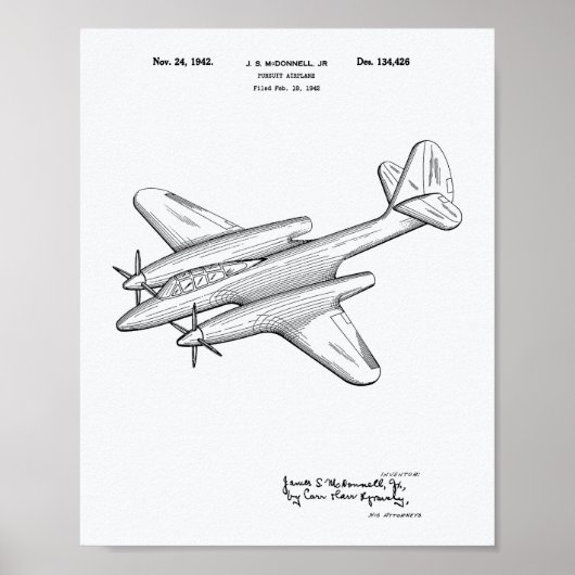 Whitepaper over de achtervolging van het vliegtuig poster (Voorkant)