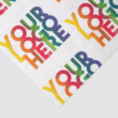 Whitepaper over eenvoudig Logo voor bedrijven Tissuepapier (Detail)