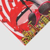 Whitepaper over Girl Power Tissue Tissuepapier (Detail)