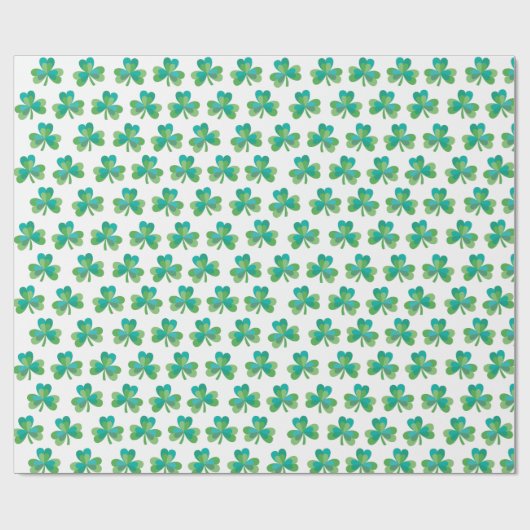 Whitepaper over het Shamrock Pattern-pakket Cadeaupapier (Vlak)