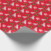 Whitepaper over kerstcadeautjes met gebak cadeaupapier (Hoek)