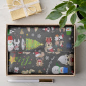 Whitepaper over kerstfeestdagen in bulledog tissuepapier (Geschenk)