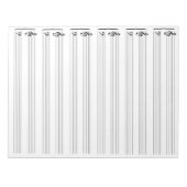 Whitepaper over muziek notitieblok (Voorkant)